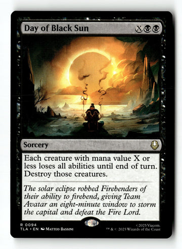 MTG Day of Black Sun Avatar: The Last Airbender LP Magic The Gathering