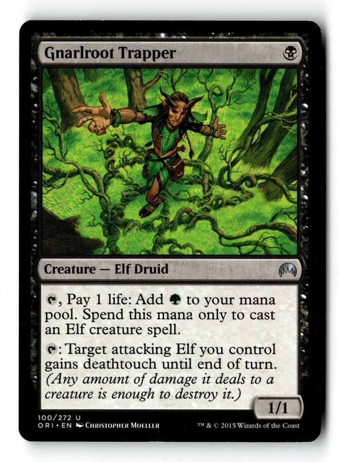 MTG Gnarlroot Trapper Magic Origins LP Magic The Gathering