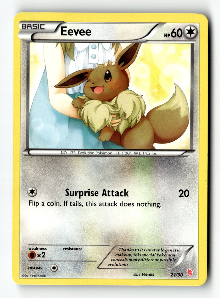 Pokemon Card Eevee LP XY Trainer Kit 21/30