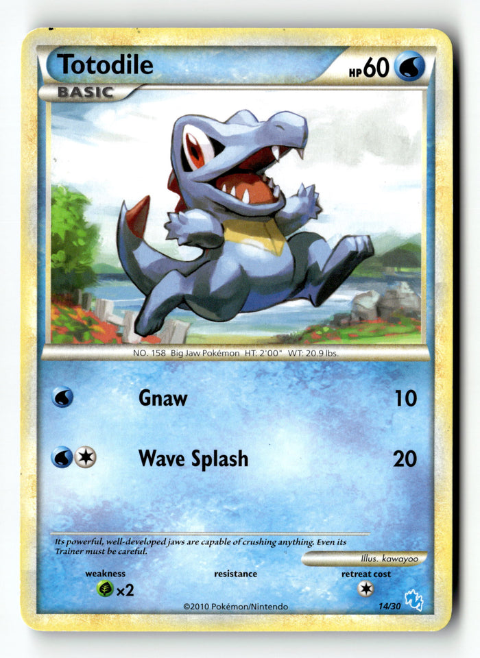 Pokemon Card Totodile LP HGSS Trainer Kit 14/30