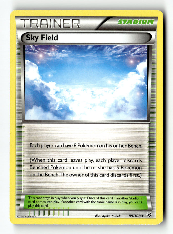 Pokemon Card Sky Field LP XY - Roaring Skies 89/108