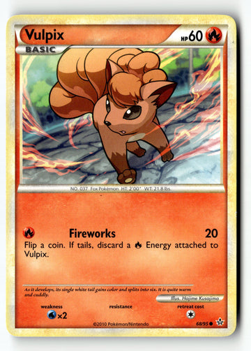 Pokemon Card Vulpix LP Unleashed 68/95