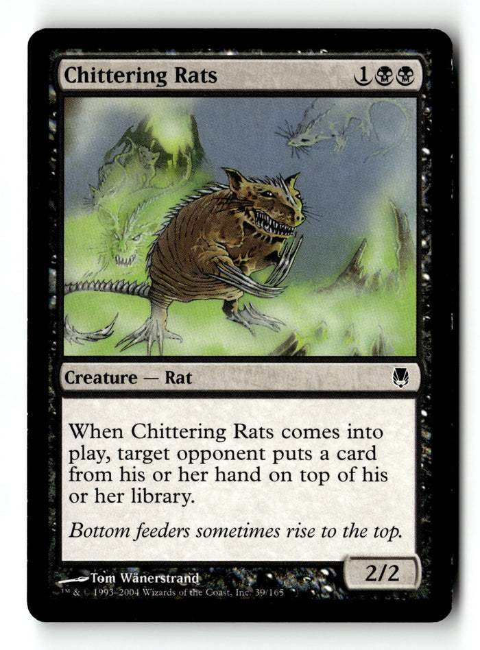 MTG Chittering Rats Darksteel LP Magic The Gathering