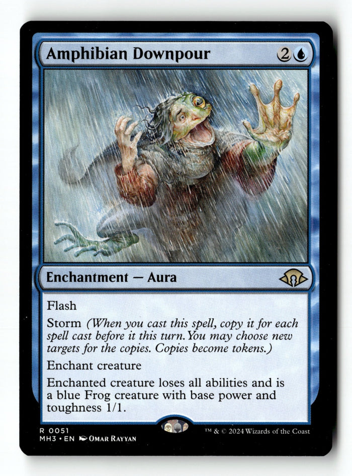 MTG Amphibian Downpour Modern Horizons 3 LP Magic The Gathering