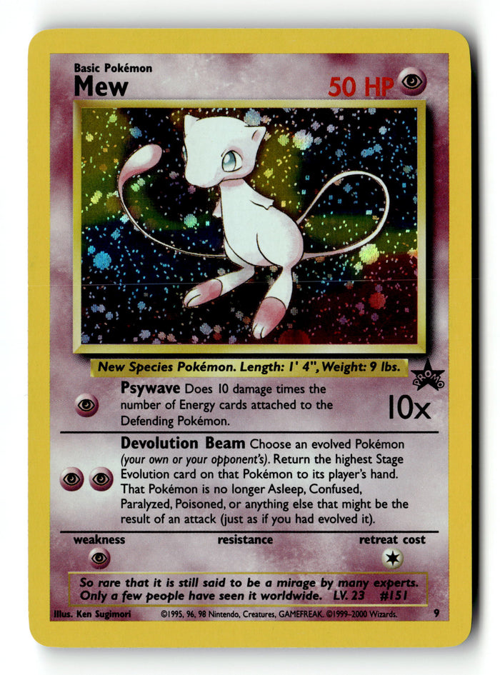 Pokemon Card Mew Holo LP Wizards Black Star Promo 9
