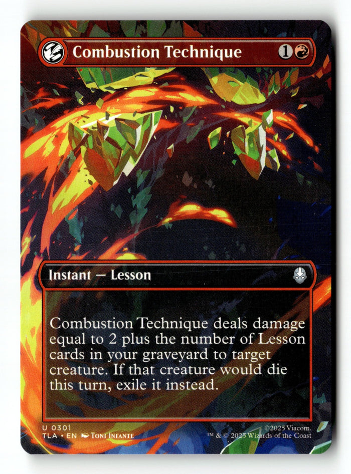 MTG Combustion Technique (Borderless) Avatar: The Last Airbender LP MTG