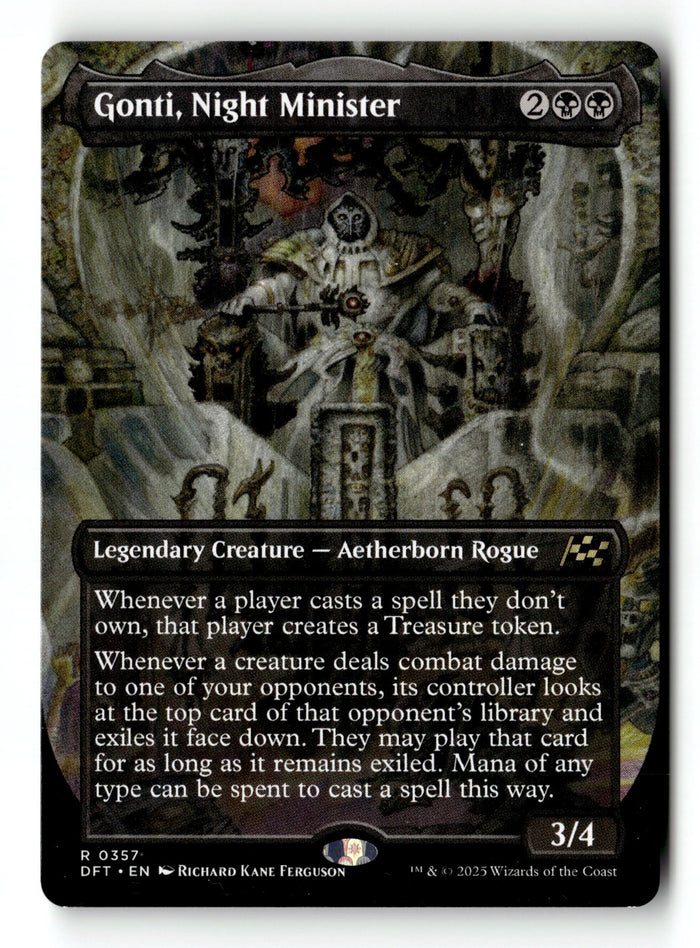 MTG Gonti, Night Minister (Borderless) Aetherdrift LP Magic The Gathering