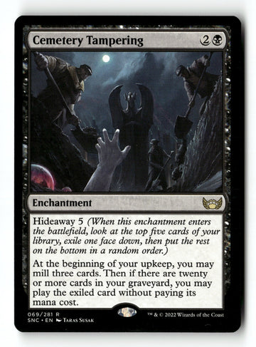 MTG Cemetery Tampering Streets of New Capenna LP Magic The Gathering