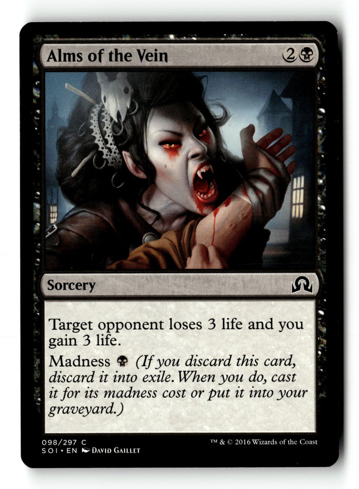 MTG Alms of the Vein Shadows over Innistrad LP Magic The Gathering