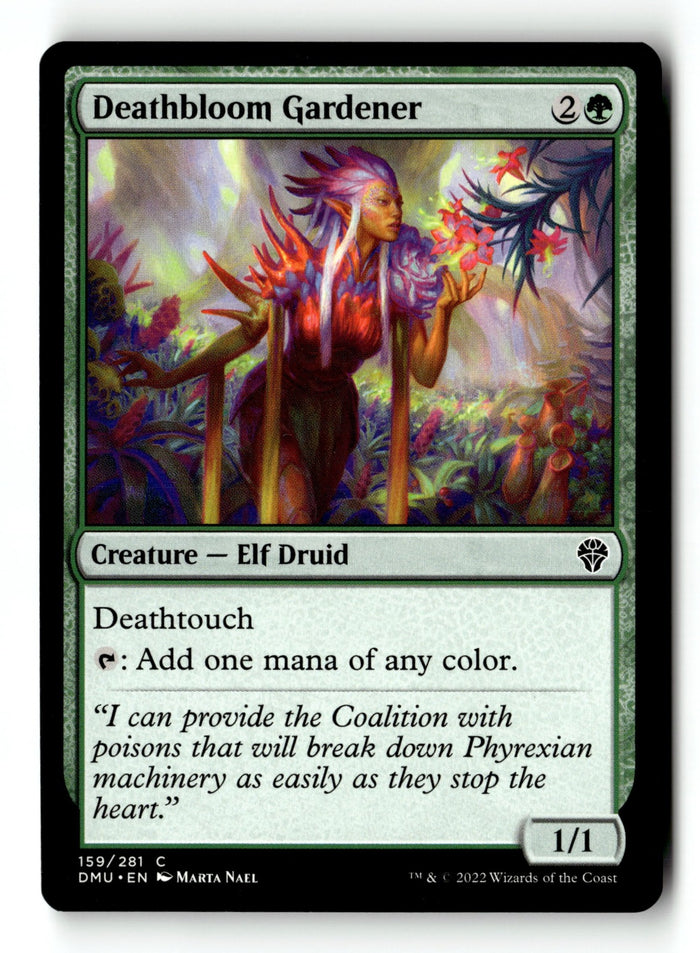 MTG Deathbloom Gardener Dominaria United LP Magic The Gathering