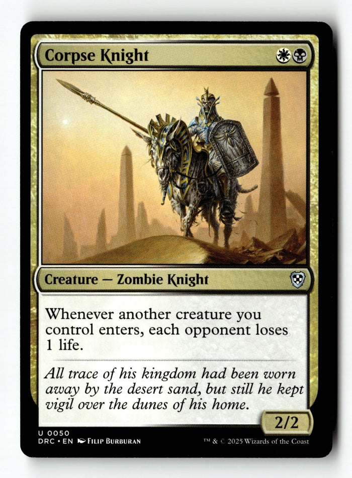 MTG Corpse Knight Commander: Aetherdrift LP Magic The Gathering