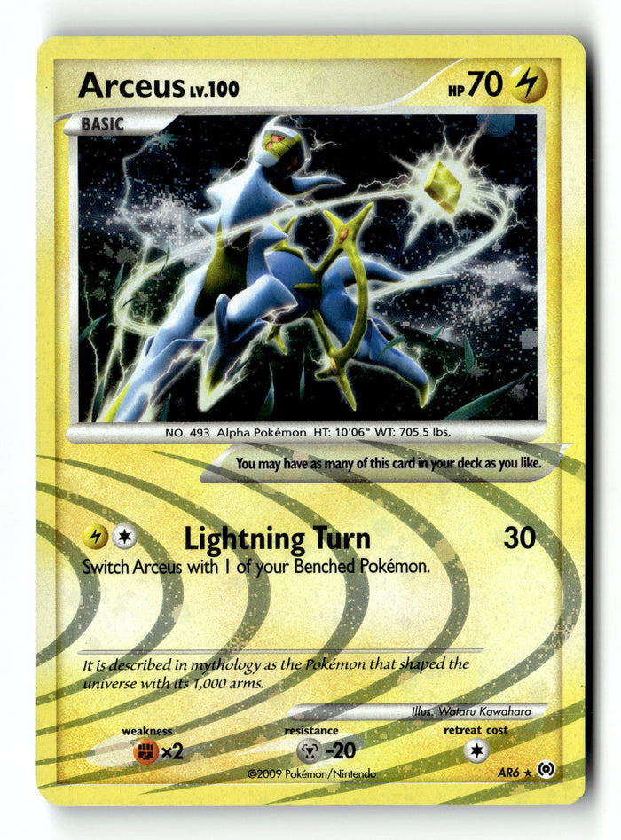 Pokemon Card Arceus Holo LP Arceus AR6