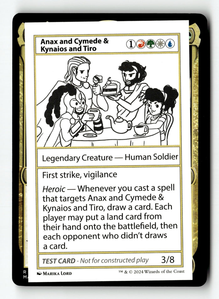 MTG Anax and Cymede & Kynaios and Tiro Mystery Booster 2 Playtest LP MTG