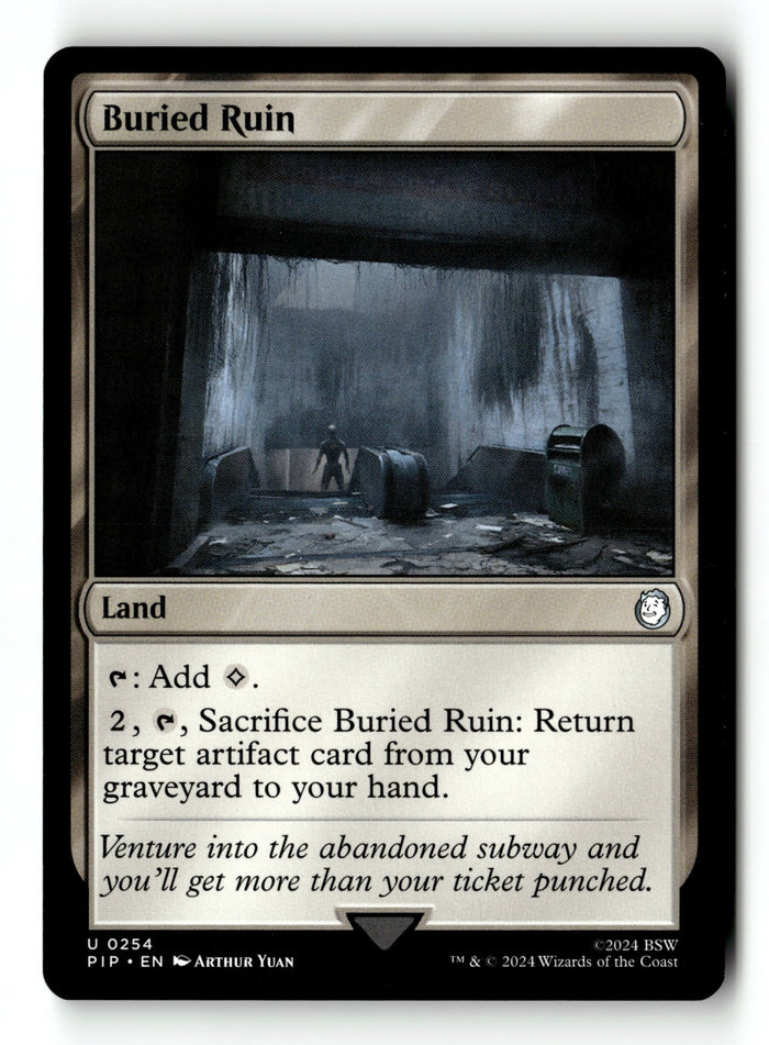 MTG Buried Ruin Universes Beyond: Fallout LP Magic The Gathering