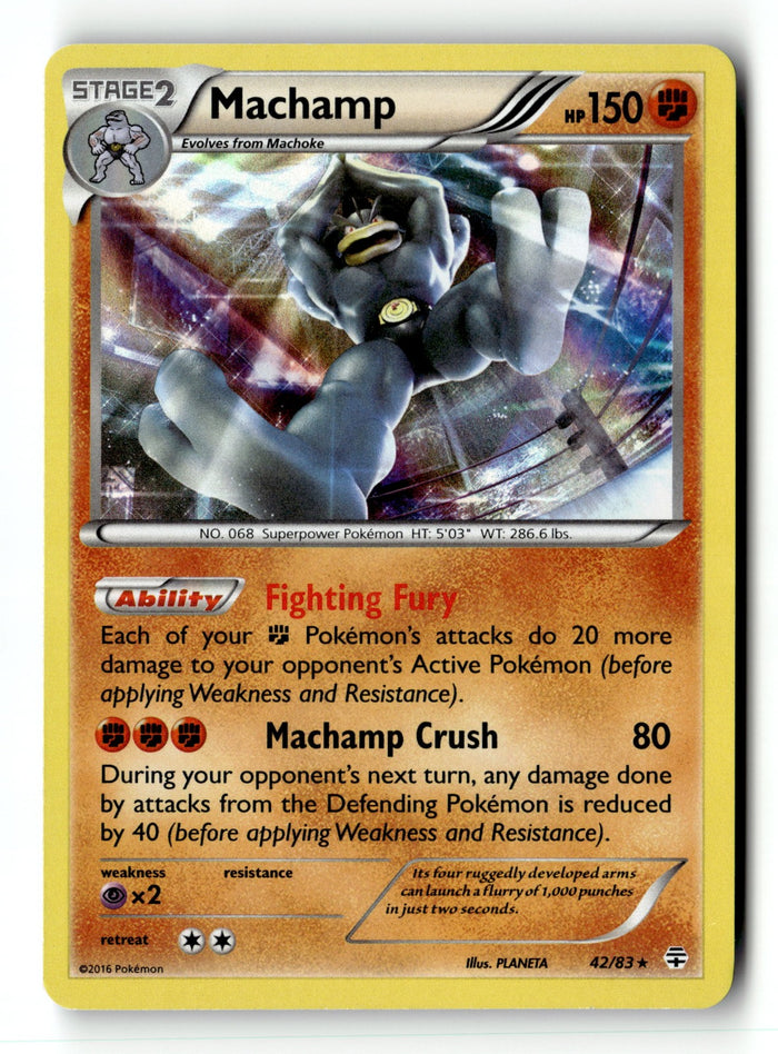 Pokemon Card Machamp LP Generations 42/83