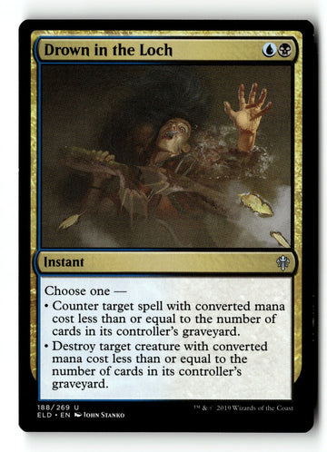 MTG Drown in the Loch Throne of Eldraine LP Magic The Gathering