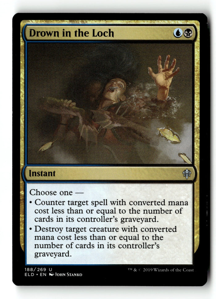 MTG Drown in the Loch Throne of Eldraine LP Magic The Gathering