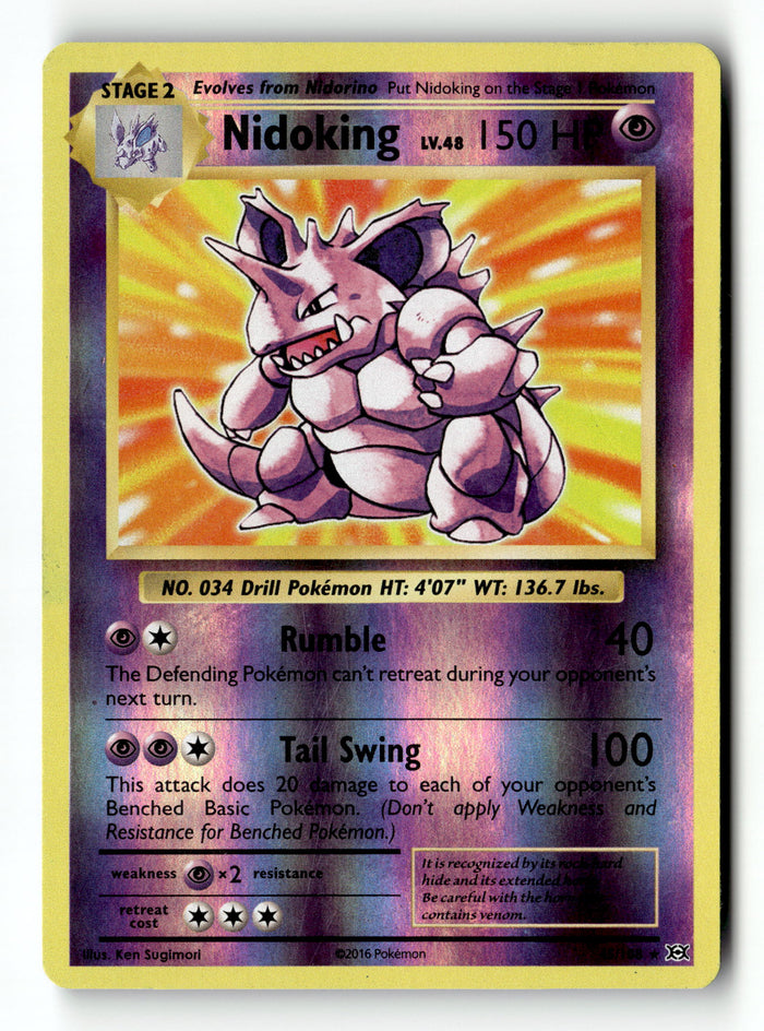 Pokemon Card Nidoking Reverse Holo LP XY Evolutions 45/108
