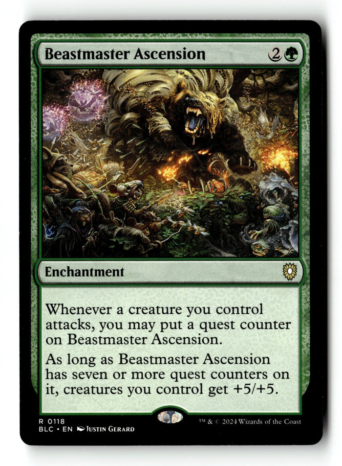 MTG Beastmaster Ascension Commander: Bloomburrow LP Magic The Gathering
