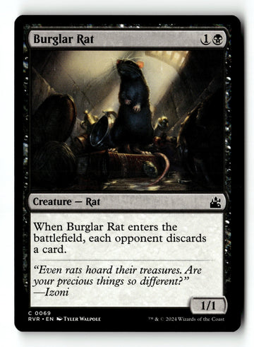 MTG Burglar Rat Ravnica Remastered LP Magic The Gathering