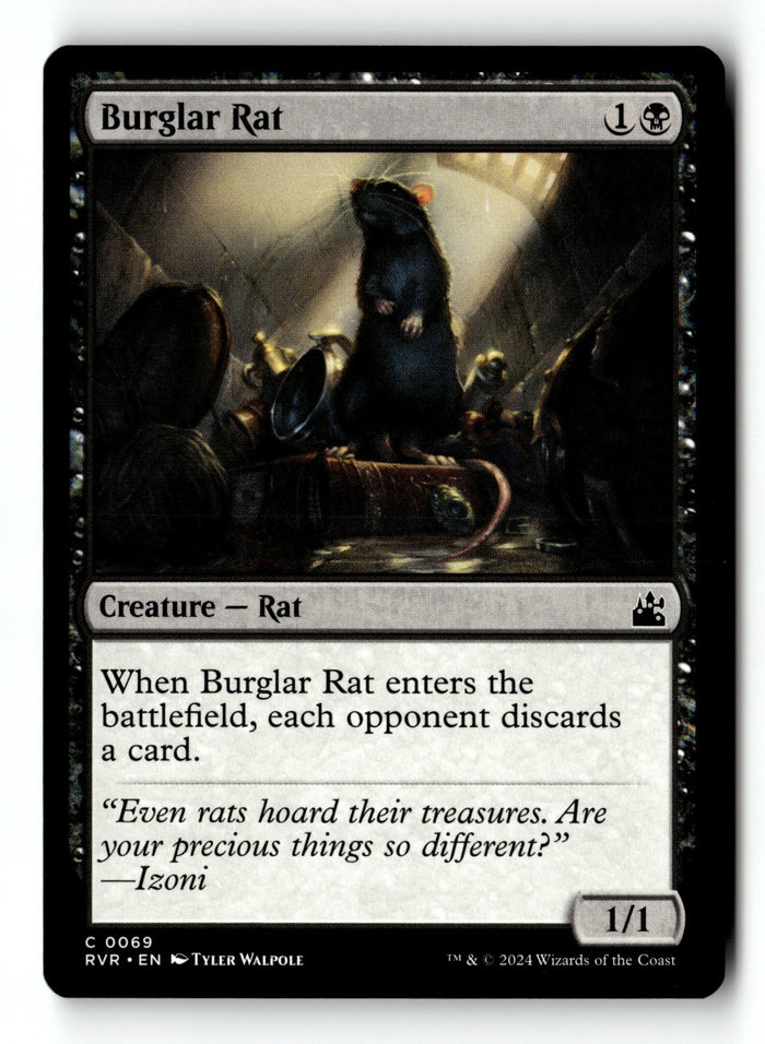 MTG Burglar Rat Ravnica Remastered LP Magic The Gathering