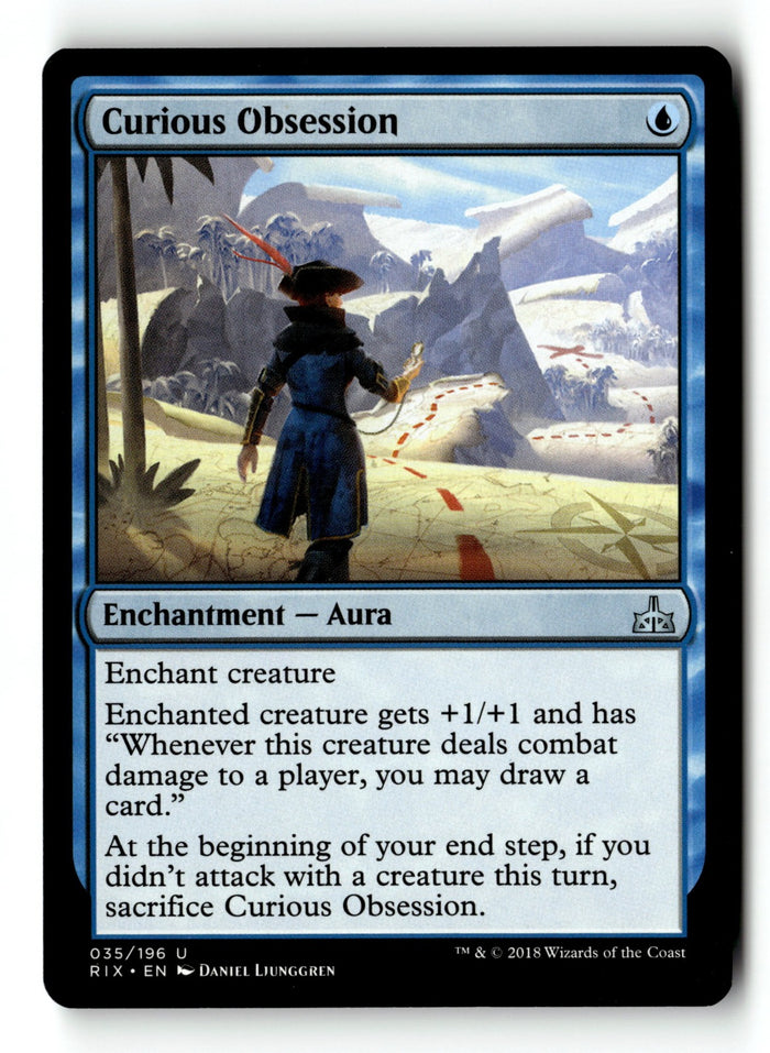 MTG Curious Obsession Rivals of Ixalan LP Magic The Gathering