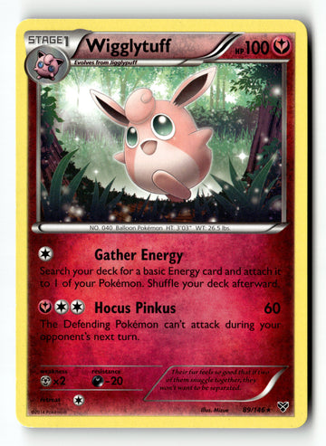 Pokemon Card Wigglytuff LP XY Base Set 89/146