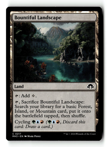MTG Bountiful Landscape Modern Horizons 3 LP Magic The Gathering