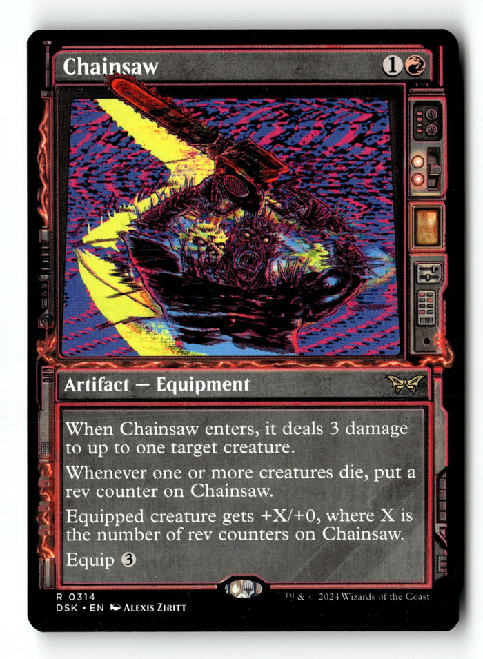 MTG Chainsaw (Showcase) Duskmourn: House of Horror LP Magic The Gathering