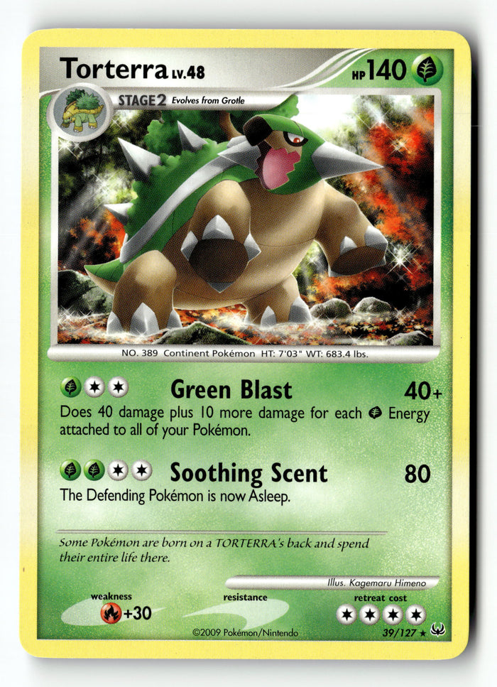 Pokemon Card Torterra LP Platinum 39/127