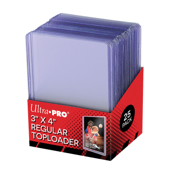 Ultra Pro 3" x 4" Clear Regular Toploaders (25 Pack)