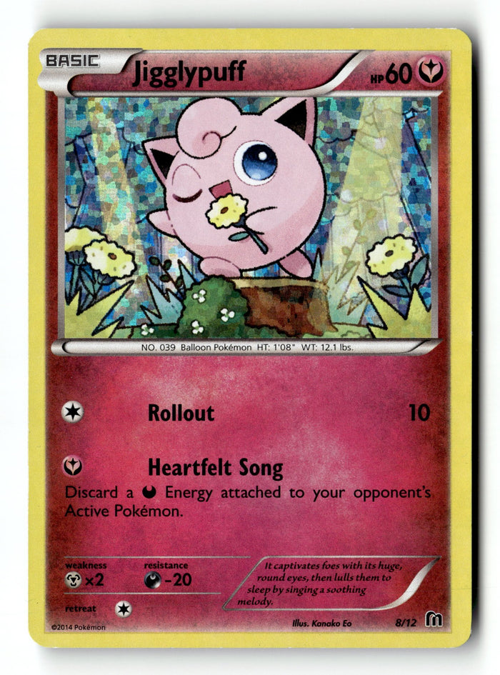 Pokemon Card Jigglypuff - 8/12 Holo LP McDonald's Promos 2016 008/012
