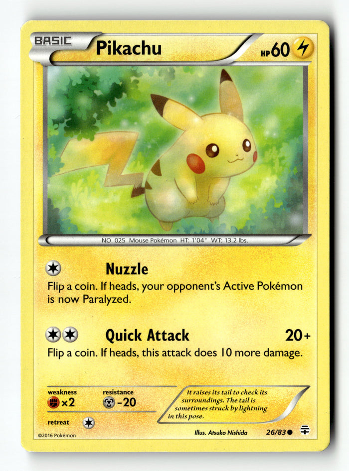 Pokemon Card Pikachu LP Generations 26/83