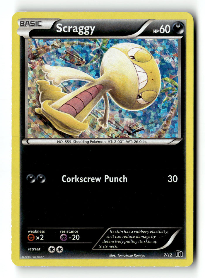 Pokemon Card Scraggy - 7/12 Holo LP McDonald's Promos 2016 007/012