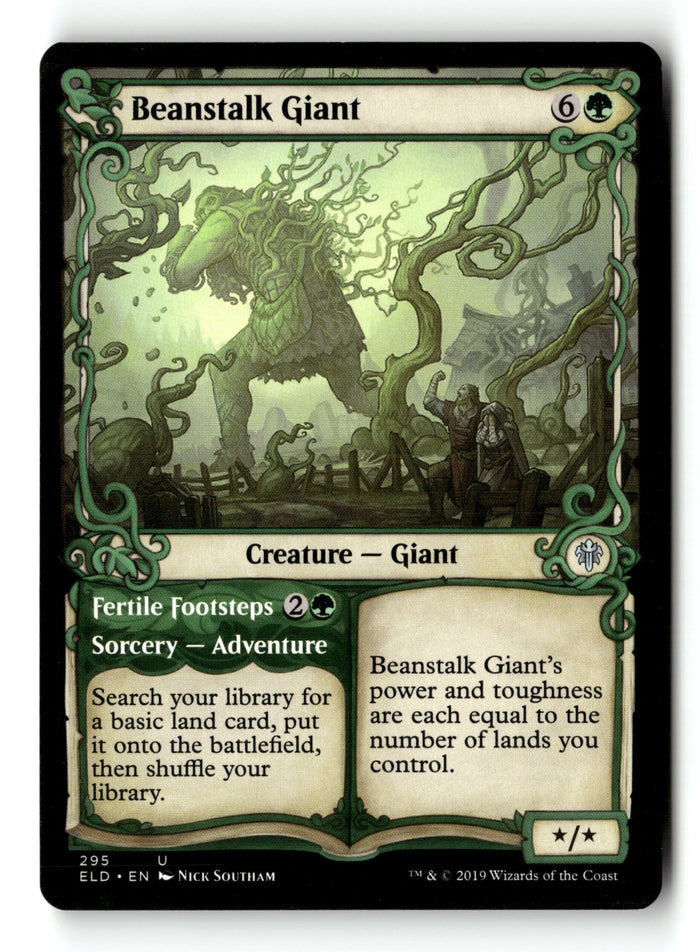 MTG Beanstalk Giant (Showcase) Throne of Eldraine LP Magic The Gathering