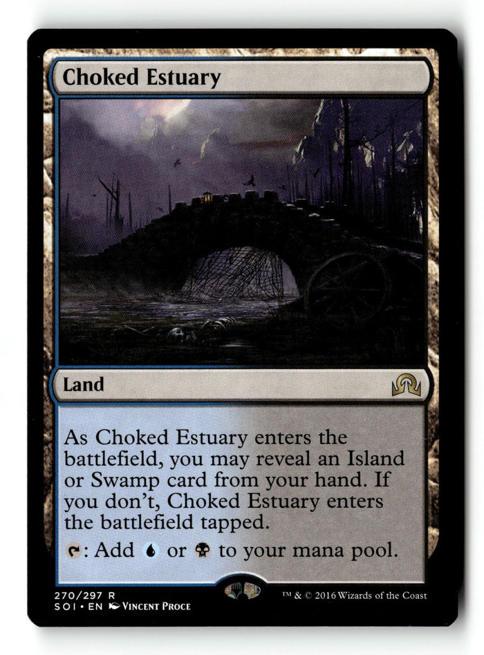 MTG Choked Estuary Shadows over Innistrad LP Magic The Gathering