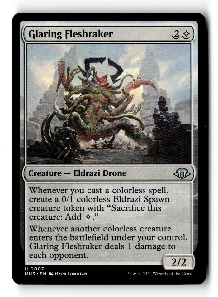 MTG Glaring Fleshraker Modern Horizons 3 LP Magic The Gathering