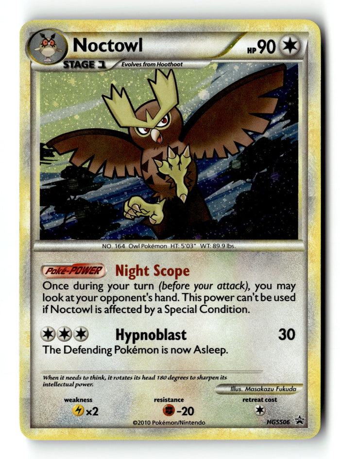 Pokemon Card Noctowl - Holo LP HGSS Promos HGSS06