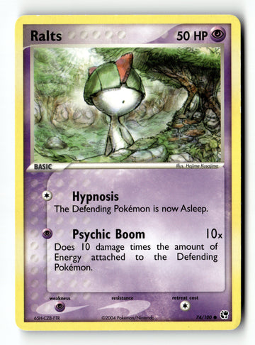Pokemon Card Ralts LP EX Sandstorm 74/100