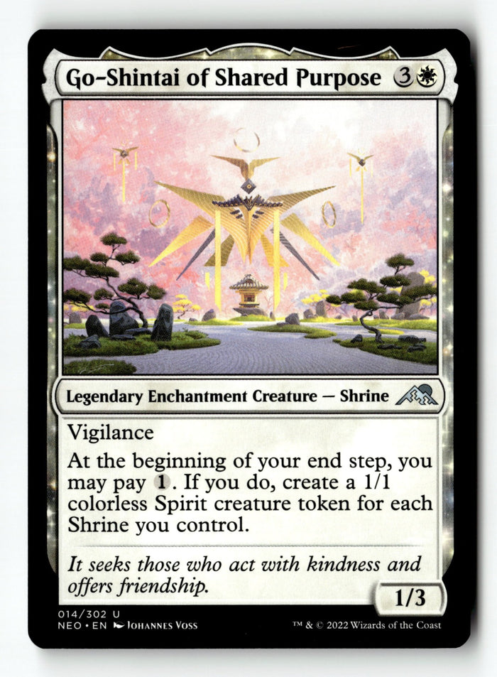MTG Go-Shintai of Shared Purpose Kamigawa: Neon Dynasty LP Magic The Gathering