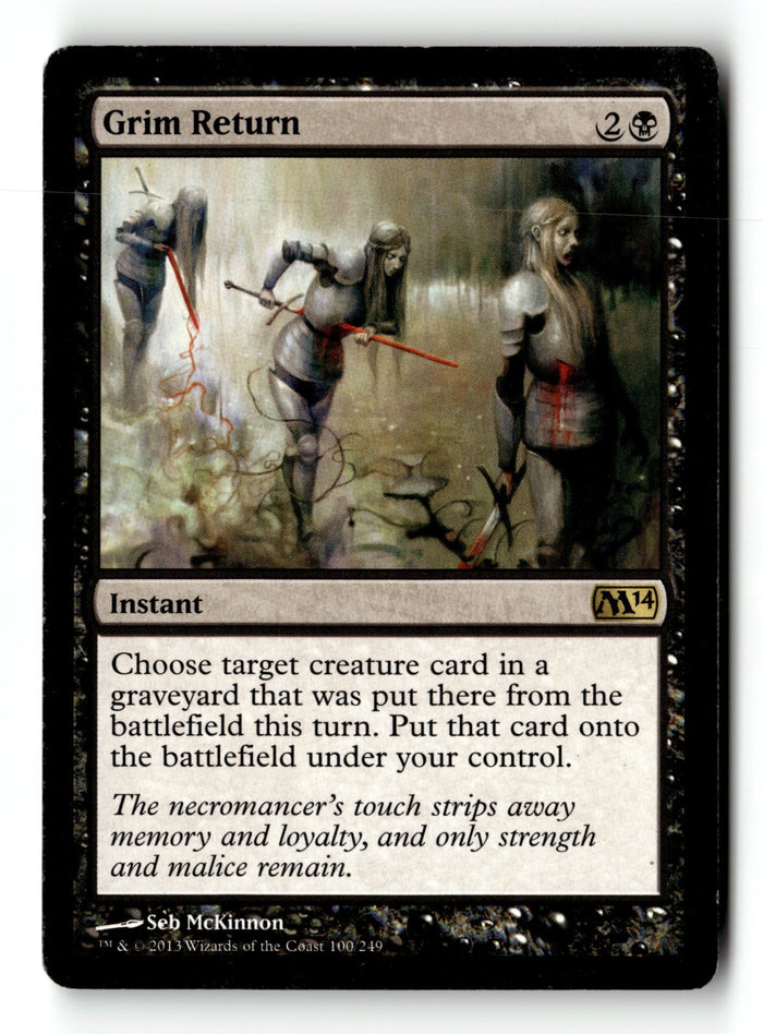 MTG Grim Return Magic 2014 (M14) LP Magic The Gathering