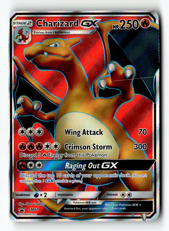 Pokemon Card Charizard GX - Holo LP SM Promos SM60