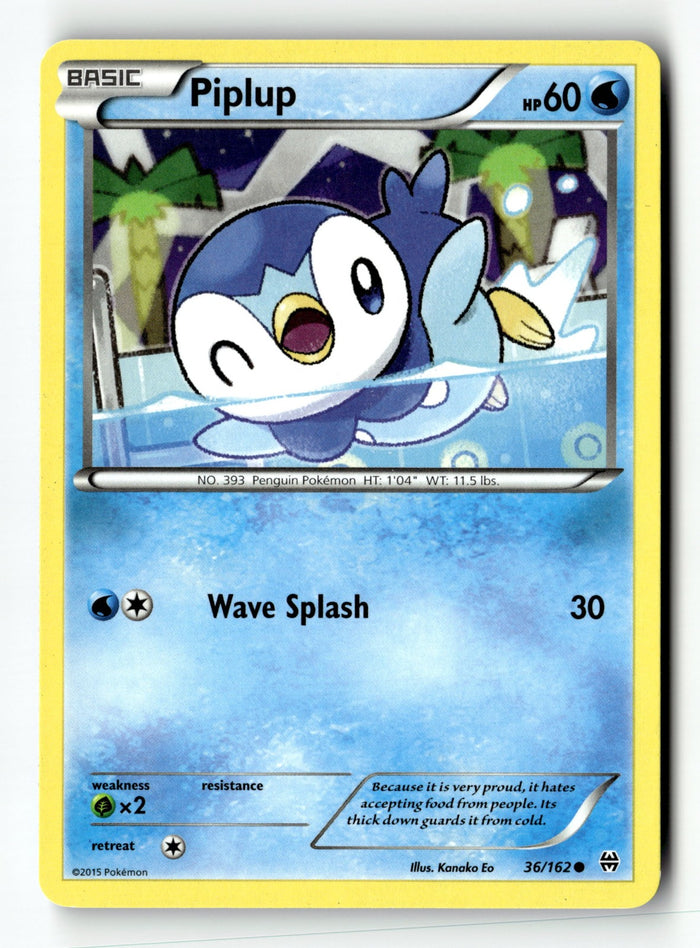 Pokemon Card Piplup LP XY - BREAKthrough 36/162