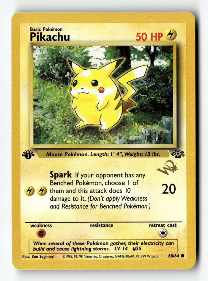 Pokemon Card Pikachu 1st Edition LP Jungle 60/64 (2)