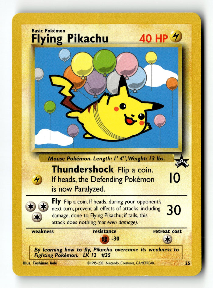 Pokemon Card Flying Pikachu LP WoTC Promo 25/53
