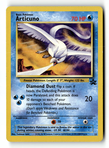 Pokemon Card Articuno (22) LP WoTC Promo Promo 22/53