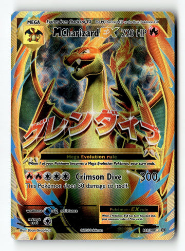 Pokemon Card M Charizard EX (Full Art) Holo LP XY - Evolutions 101/108
