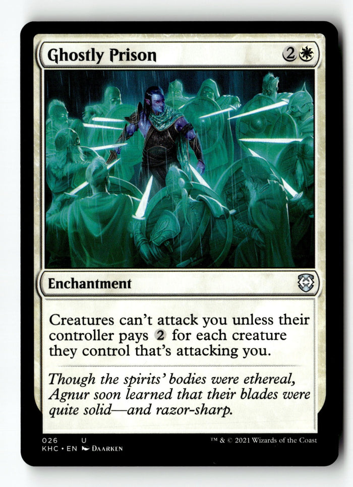 MTG Ghostly Prison Commander: Kaldheim LP Magic The Gathering