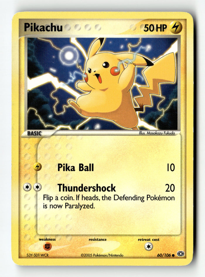 Pokemon Card Pikachu Normal LP Emerald 60/106