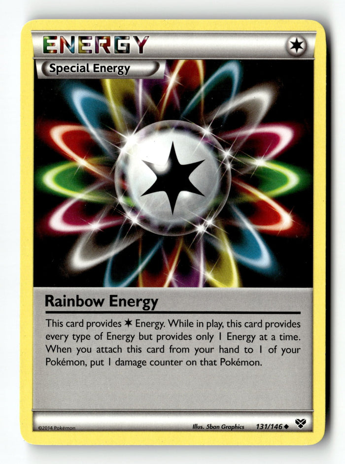 Pokemon Card Rainbow Energy LP XY Base Set 131/146